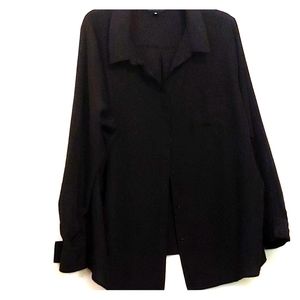 3XL Worthington black button down